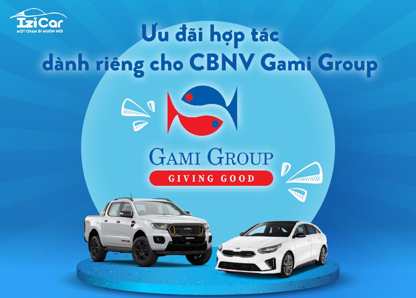[Khuyến Mãi] Chương trình ưu đãi hợp tác giữa IziCar và Gami Group